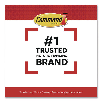 Picture Hanging Strips, X-Large, Removable, Holds up to 20 lbs per 4 Pairs, 8 Pairs/Pack