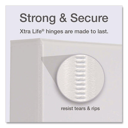 Premier Easy Open Clearvue Locking Slant-D Ring Binder, 3 Rings, 1.5" Capacity, 11 X 8.5, White