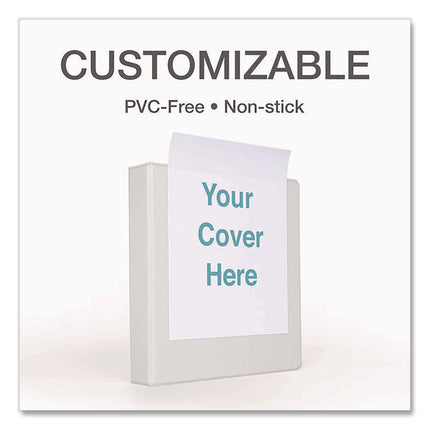 Premier Easy Open Clearvue Locking Slant-D Ring Binder, 3 Rings, 3" Capacity, 11 X 8.5, White