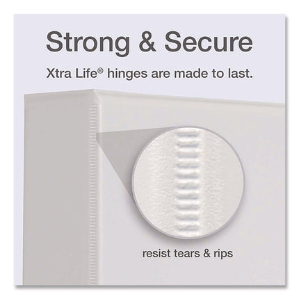 Premier Easy Open Clearvue Locking Slant-D Ring Binder, 3 Rings, 4" Capacity, 11 X 8.5, White