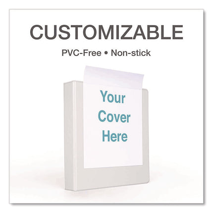 Premier Easy Open Clearvue Locking Slant-D Ring Binder, 3 Rings, 4" Capacity, 11 X 8.5, White