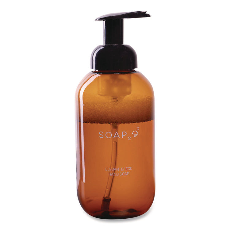 Eco Plastic Soap Dispenser, 500 mL, Brown, 30/Carton