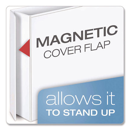 Freestand Easy Open Locking Slant-D Ring Binder, 3 Rings, 3" Capacity, 11 X 8.5, White