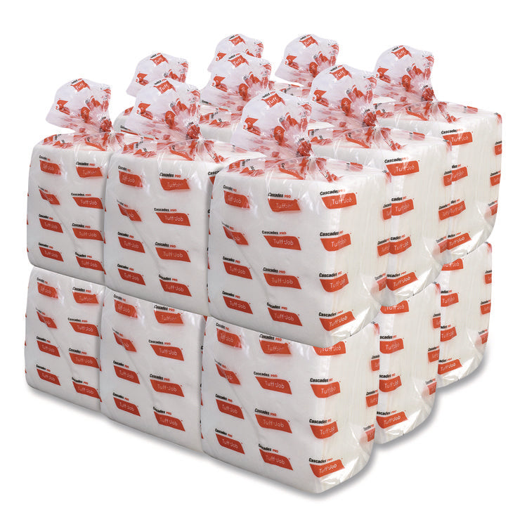 Tuff-Job S400 Drc Wipers, Medium, 12 X 13, White, 60/pack, 18 Pack/carton