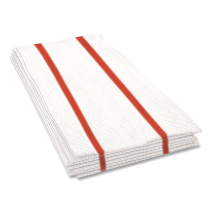 Tuff-Job S900 Antimicrobial Foodservice Towels, 12 x 24, White/Red, 150/Carton