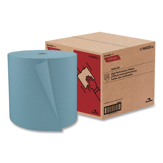 Tuff-Job Spunlace Towels, Blue, Jumbo Roll, 12 X 13, 955/roll