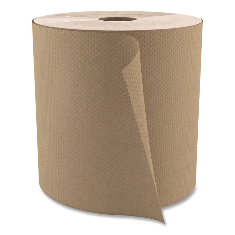 Select Roll Paper Towels, 1-Ply, 7.9" X 800 Ft, Natural, 6/carton