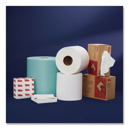Tuff-Job Scrim Reinforced Wipers, 4-Ply, 9.25 x 12.5, White, 150/Box, 10 Boxes/Carton