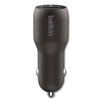 BOOST CHARGE Dual Car Charger with PPS, USB-A/USB-C, Black