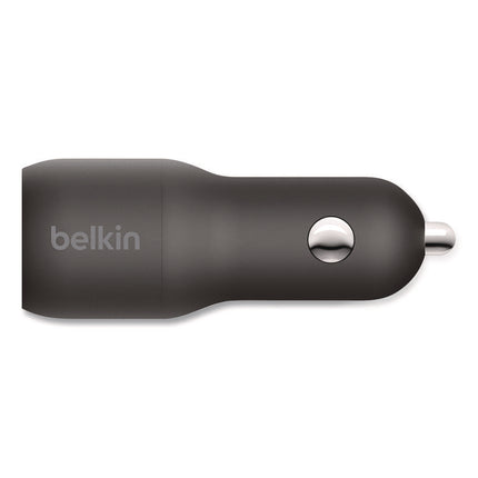 BOOST CHARGE Dual Car Charger with PPS, USB-A/USB-C, Black