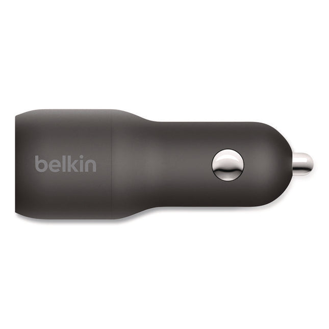 BOOST CHARGE Dual Car Charger with PPS, USB-A/USB-C, Black