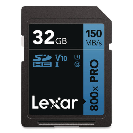 High Performance PRO BLUE Series SDHC Memory Card, UHS-I V10 U1 Class 10, 32 GB, 2/Pack