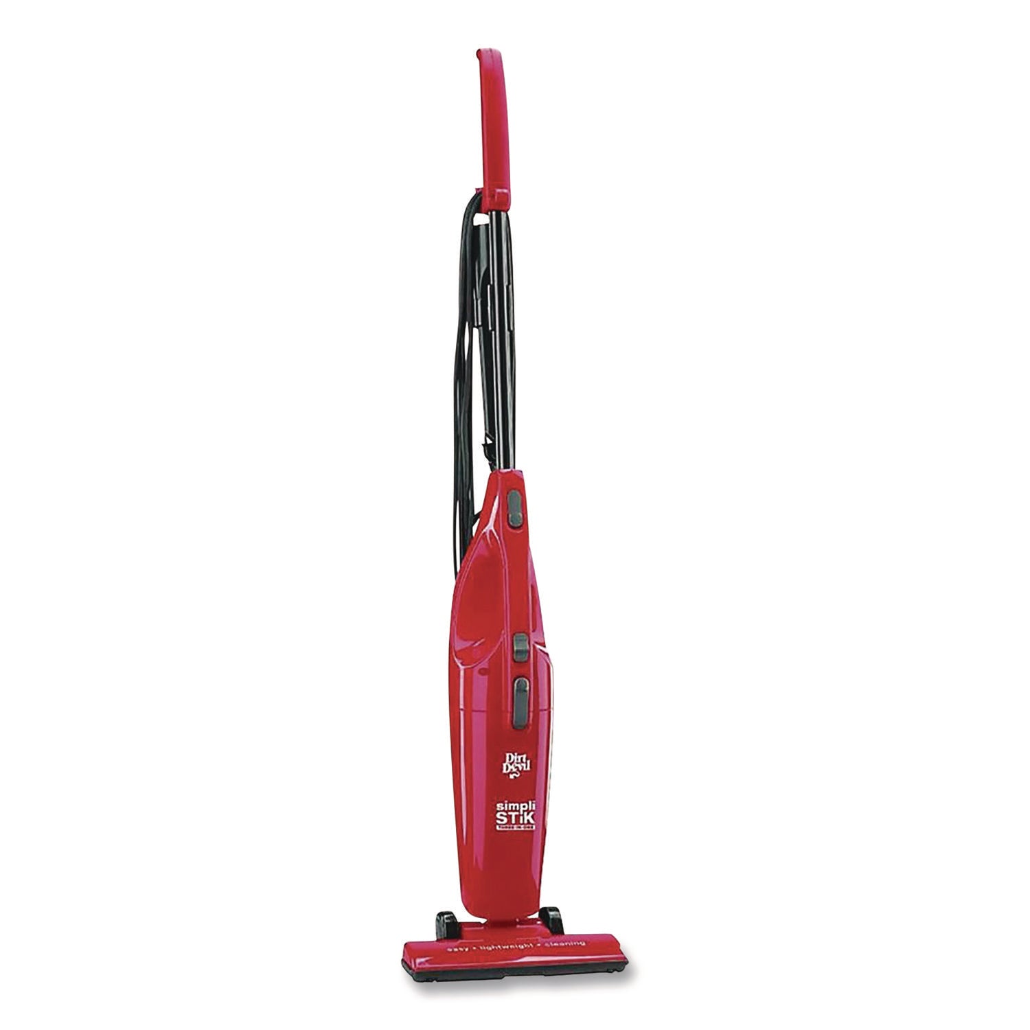 SimpliStick Bagless Stick Vacuum, 9" Cleaning Path, Red