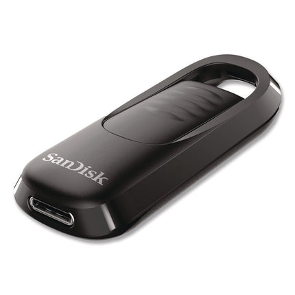 Ultra Slider USB 3.2 Type C Flash Drive, 256 GB, Black