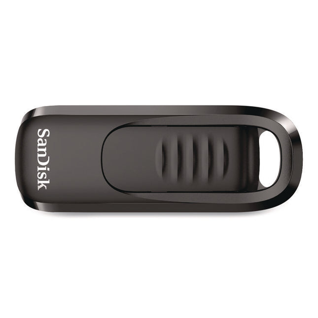 Ultra Slider USB 3.2 Type C Flash Drive, 256 GB, Black