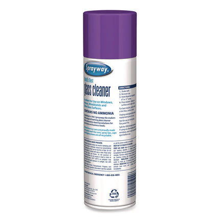 Glass Cleaner, Lavender, 19 oz Aerosol Spray, 6/Carton
