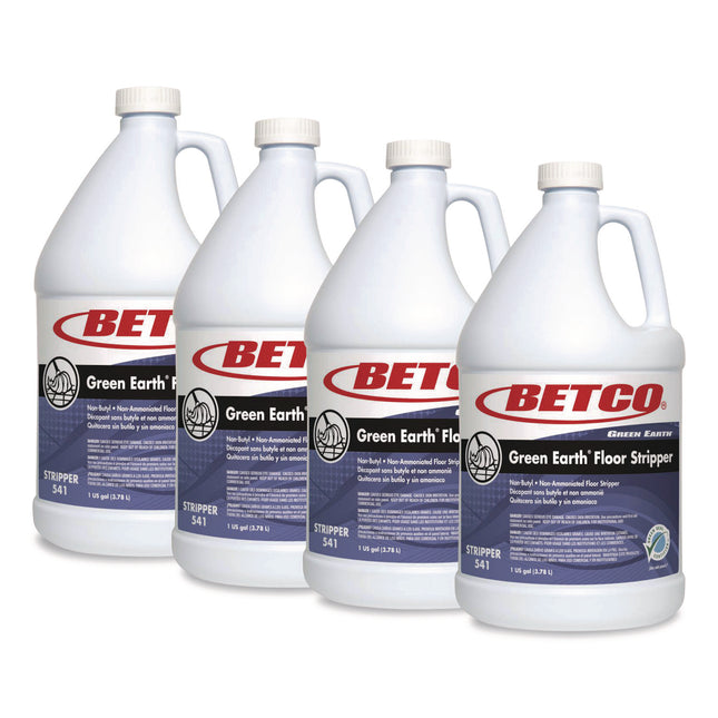 Green Earth Floor Stripper, 1 gal Bottle, 4/Carton