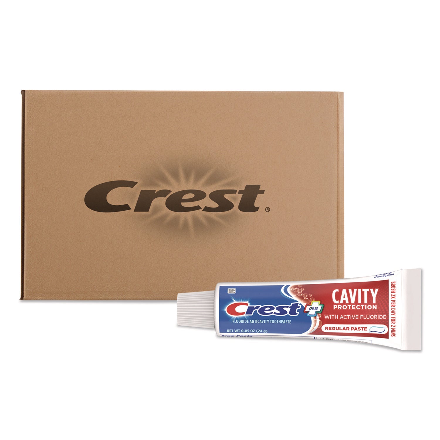 Cavity Protection Toothpaste, Personal Size, 0.85 oz Tube, 240/Carton