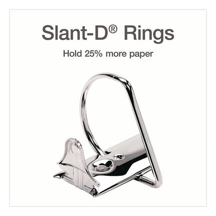 XtraLife ClearVue Non-Stick Slant-D Ring Binder, 3 Rings, 1" Capacity, 11 x 8.5, Black