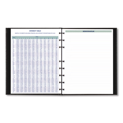 Plan and Link Monthly Planner, 9.25" x 7.25", Black Cover, 16-Months: Sept 2024 to Dec 2025