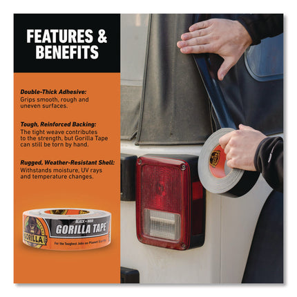 Gorilla Tape, 3" Core, 1.88" X 30 Yds, Black