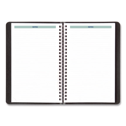 Plan and Link Weekly Planner, 8" x 5", Black Cover, 12-Month (Jan to Dec): 2025