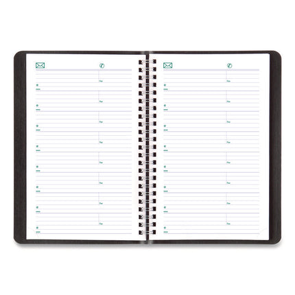 Plan and Link Weekly Planner, 8" x 5", Black Cover, 12-Month (Jan to Dec): 2025