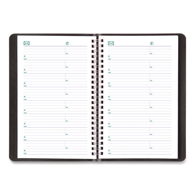Plan and Link Weekly Planner, 8" x 5", Black Cover, 12-Month (Jan to Dec): 2025