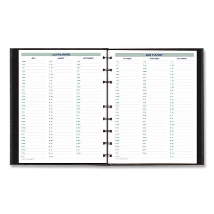 Plan and Link Weekly Appointment Planner, 11" x 9.06", Black Cover, 12-Month (Jan to Dec): 2025