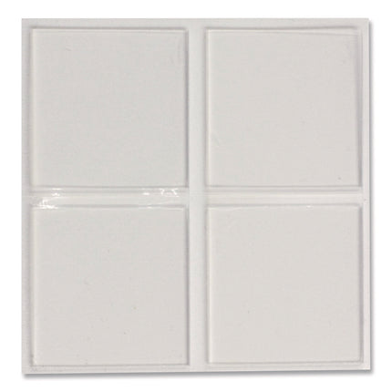 Tough and Clear Double-Sided Mounting Tape Squares, Holds Up to 0.58 lb per Pair (Up to 7 lb per 24), 1" x 1", Clear, 24/Pack