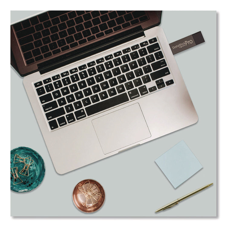 DataStick Pro USB 2.0 Type A Flash Drive, 32 GB, Gray, 10/Pack