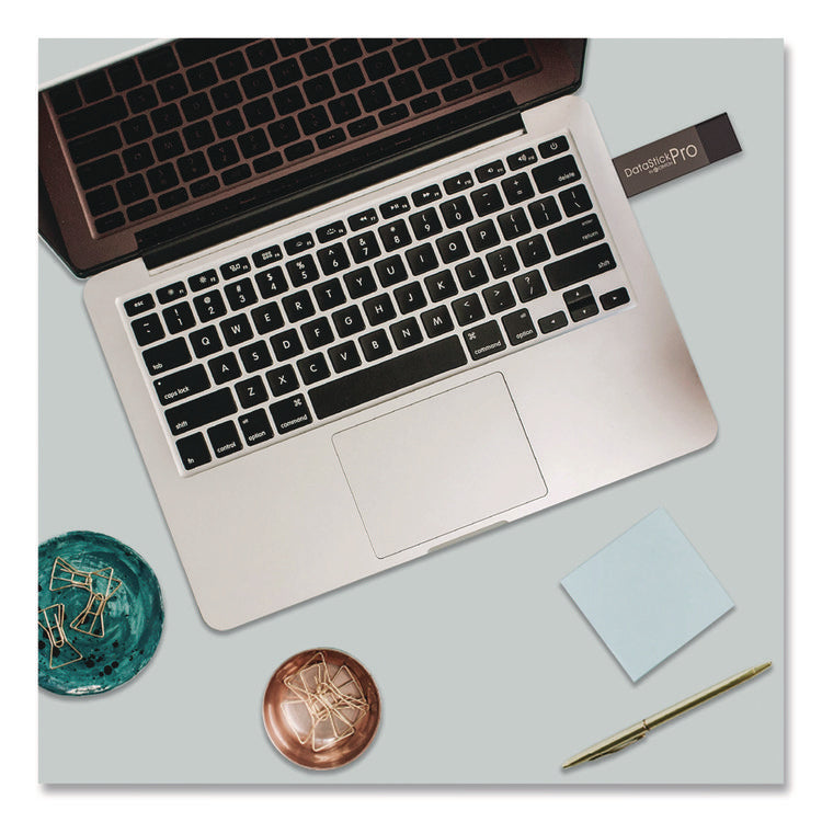 DataStick Pro USB 2.0 Type A Flash Drive, 16 GB, Gray, 10/Pack