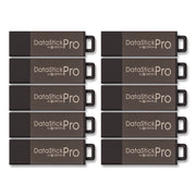 DataStick Pro USB 2.0 Type A Flash Drive, 16 GB, Gray, 10/Pack