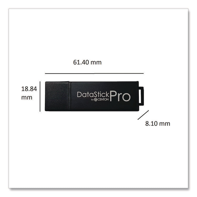 DataStick Pro USB 3.2 Type A Flash Drive, 64 GB, Black
