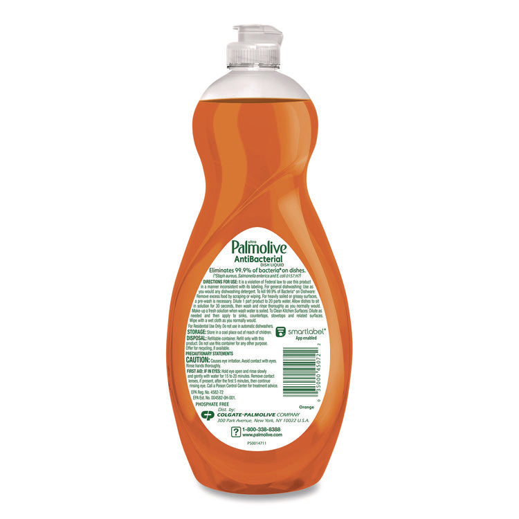 Ultra Antibacterial Dishwashing Liquid, Orange Scent. 32,5 oz Bottle