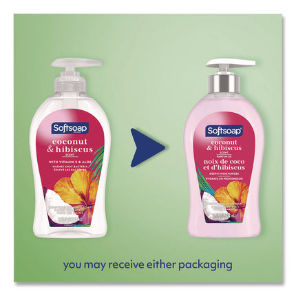 Liquid Hand Soap Pumps, Coconut and Hibiscus, 11.25 oz