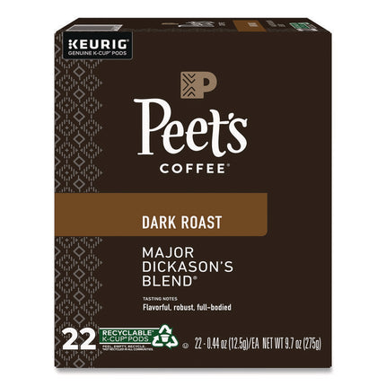 Major Dickason's Blend K-Cups, 0.44 oz, 88/Carton
