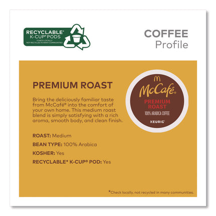 Premium Roast K-Cup, 0.35 oz, 24/Box, 4 Boxes/Carton