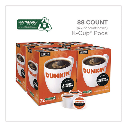 Midnight Coffee K-Cups, 0.35 oz, 22/Box, 4 Boxes/Carton