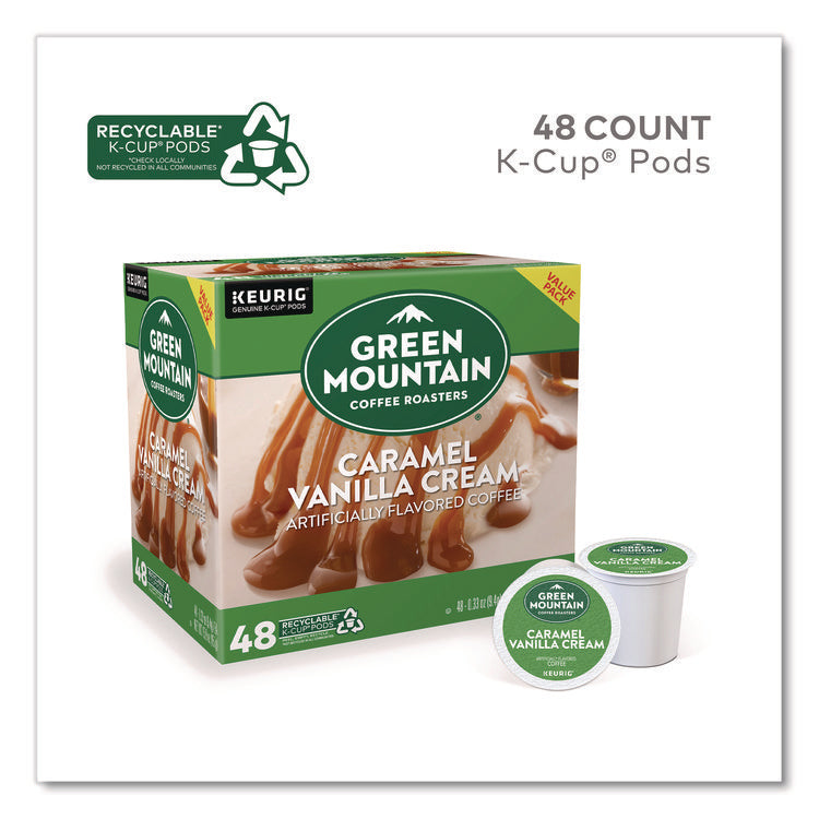 Caramel Vanilla Cream Coffee K-Cups, 0.33 oz, 48/Box