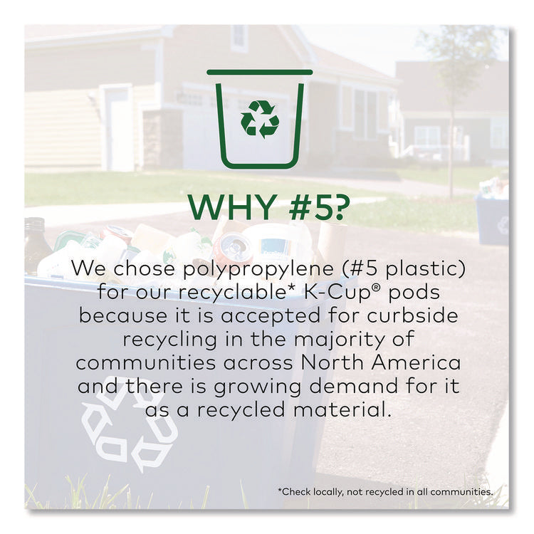 Half-Caff Coffee K-Cups, 0.33 oz, 48/Box