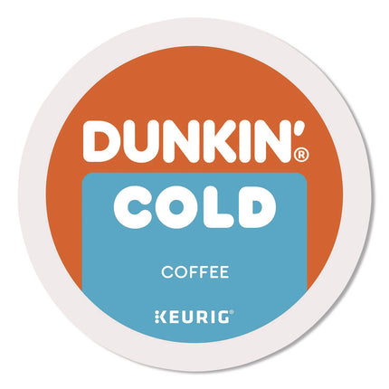 Cold Iced Coffee K-Cups, Regular, 0.44 oz, 22/Box