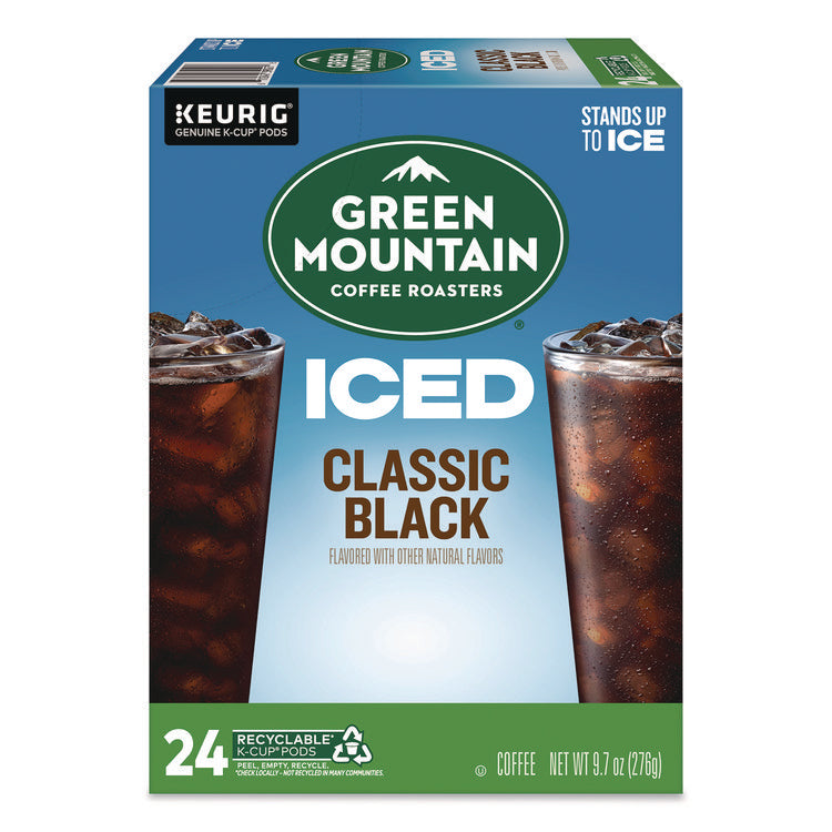Classic Black Brew Over Ice Coffee K-Cups, 0.4 oz, 24/Box