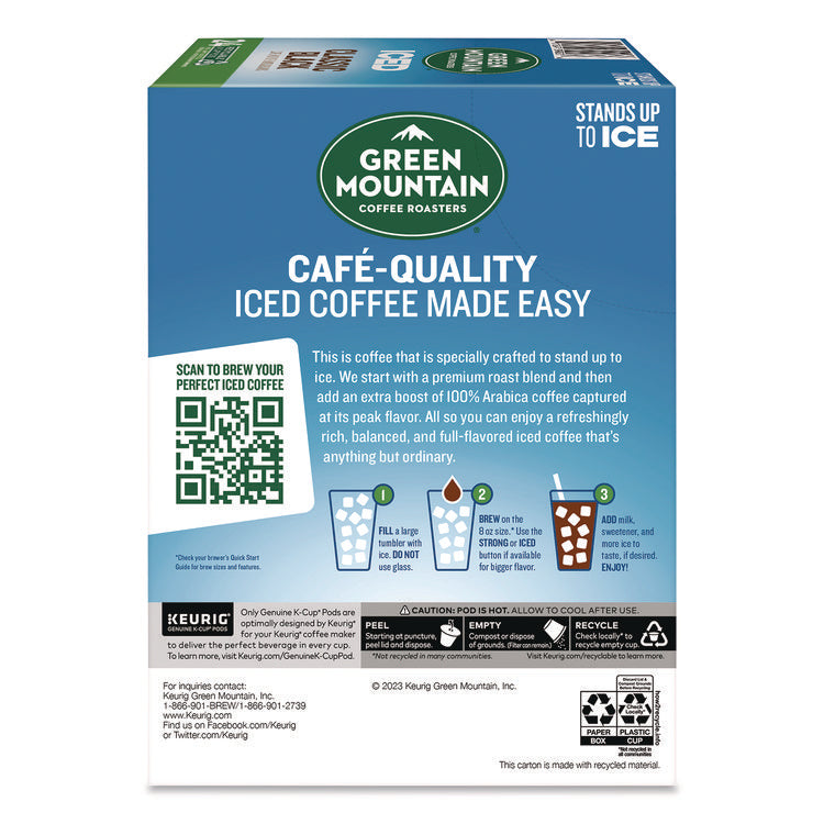 Classic Black Brew Over Ice Coffee K-Cups, 0.4 oz, 24/Box