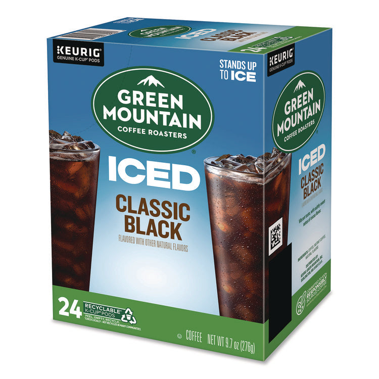 Classic Black Brew Over Ice Coffee K-Cups, 0.4 oz, 24/Box