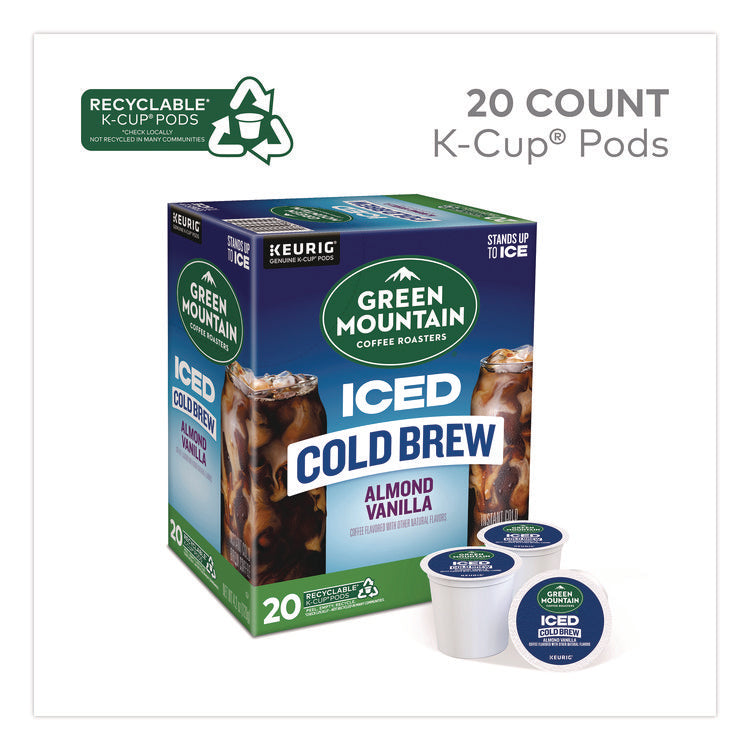 Almond Vanilla Brew Over Ice Coffee K-Cups, 0.21 oz, 20/Box