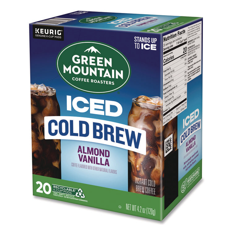 Almond Vanilla Brew Over Ice Coffee K-Cups, 0.21 oz, 20/Box