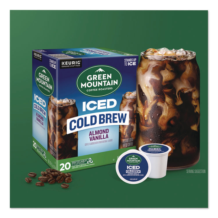 Almond Vanilla Brew Over Ice Coffee K-Cups, 0.21 oz, 20/Box