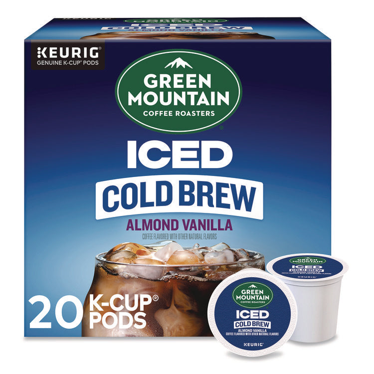 Almond Vanilla Brew Over Ice Coffee K-Cups, 0.21 oz, 20/Box