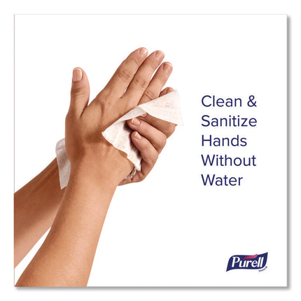 Cottony Soft Individually Wrapped Sanitizing Hand Wipes, 5 x 7, Herbal Scent, White, 480/Carton